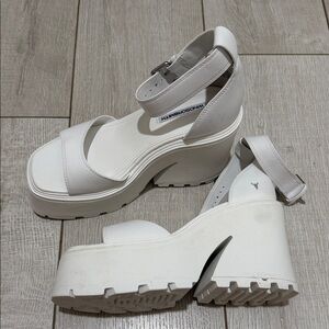 Windsor Smith White Platform Sandals
